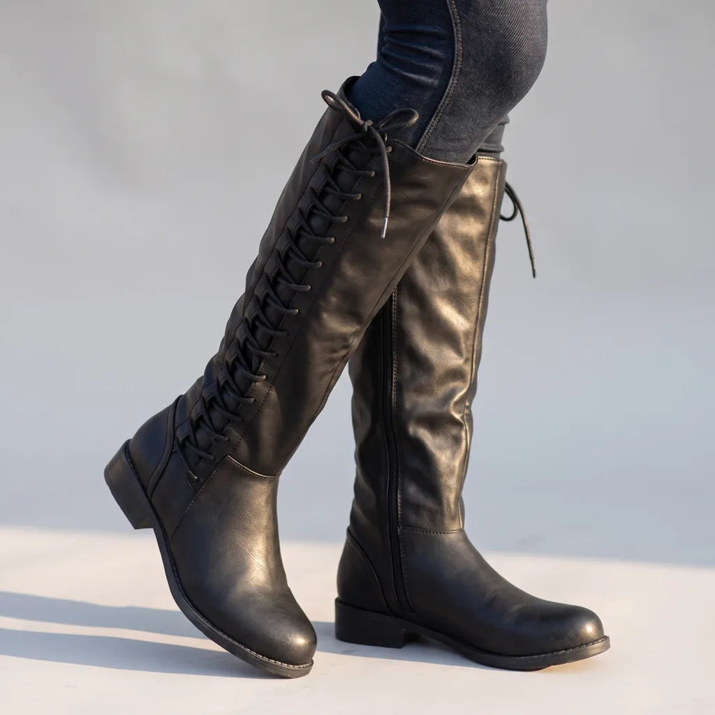 Women's Black Vickers Tall Riding Boots