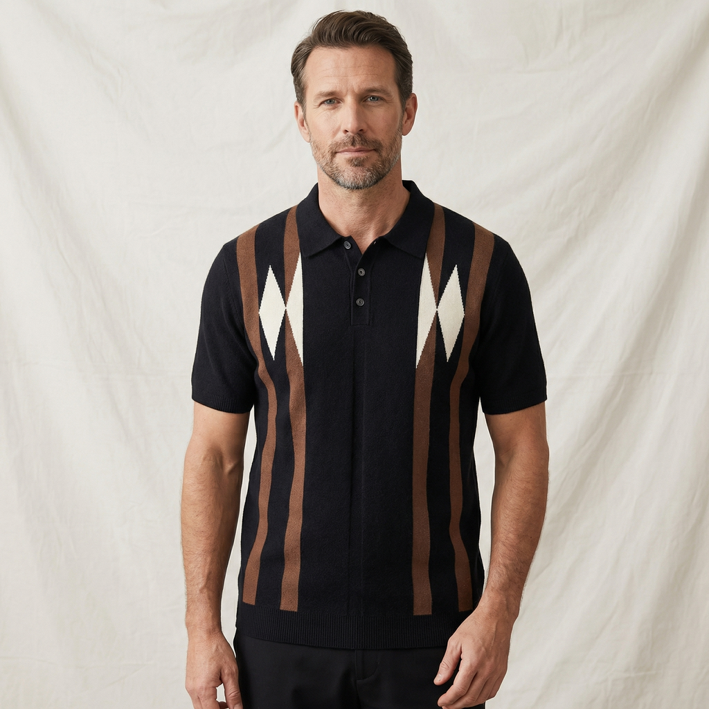Harrison Wool Blend Polo