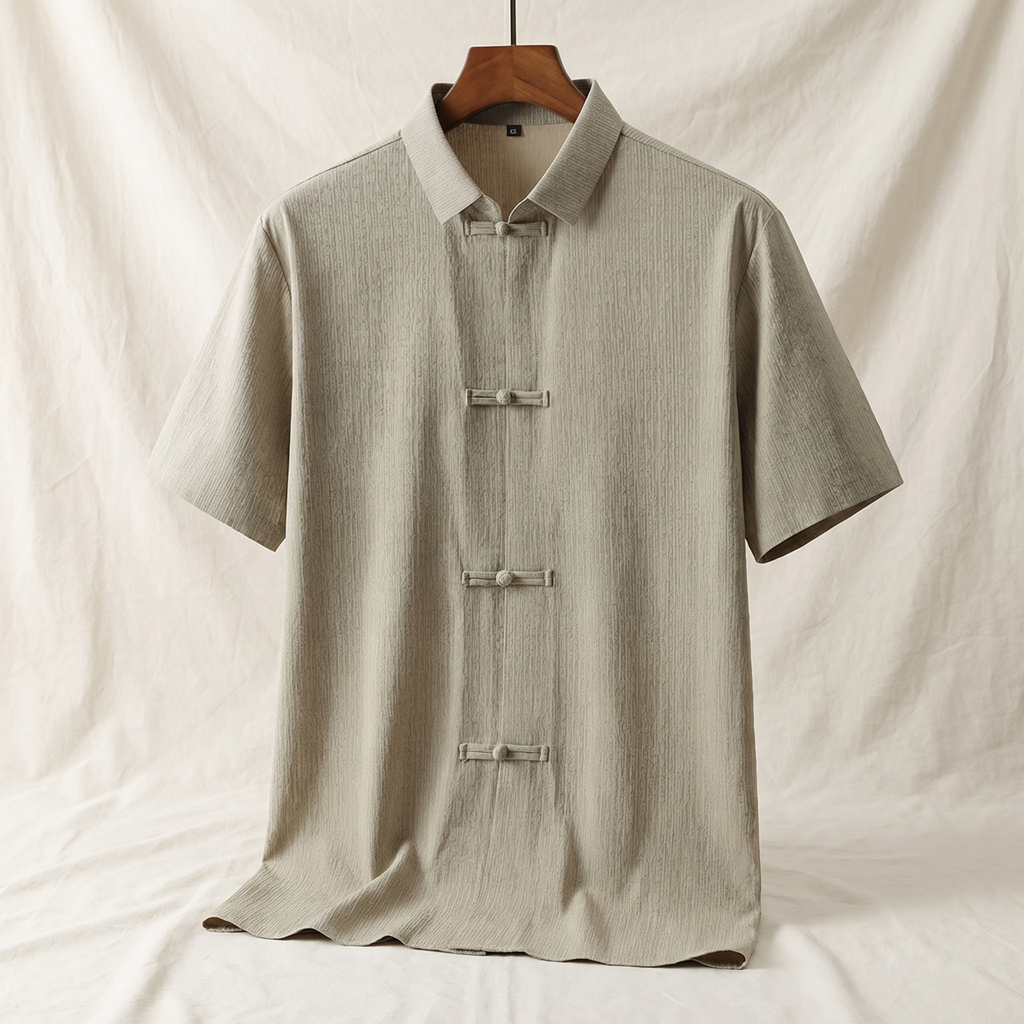 Kyle Edwards | Mens Silk Blend Short Sleeve Shirt