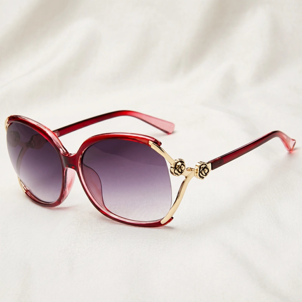 Camellia Oval Shades - Color:Gradient Red