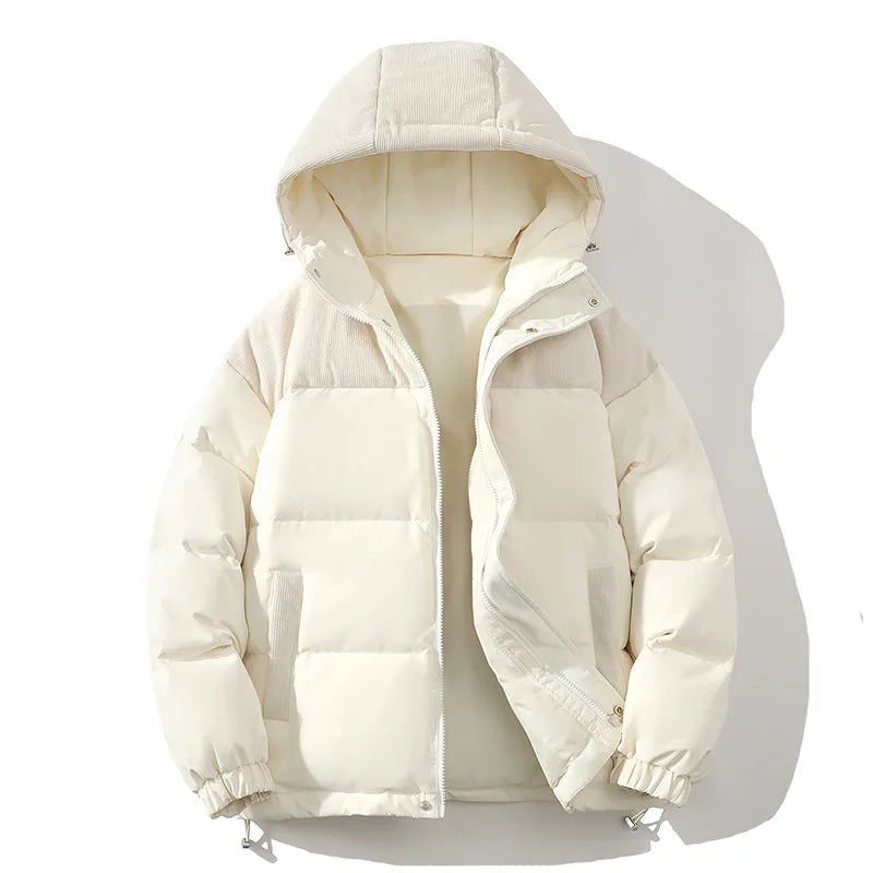 Gregory | Men's Hooded Puffer Jacket - Beige