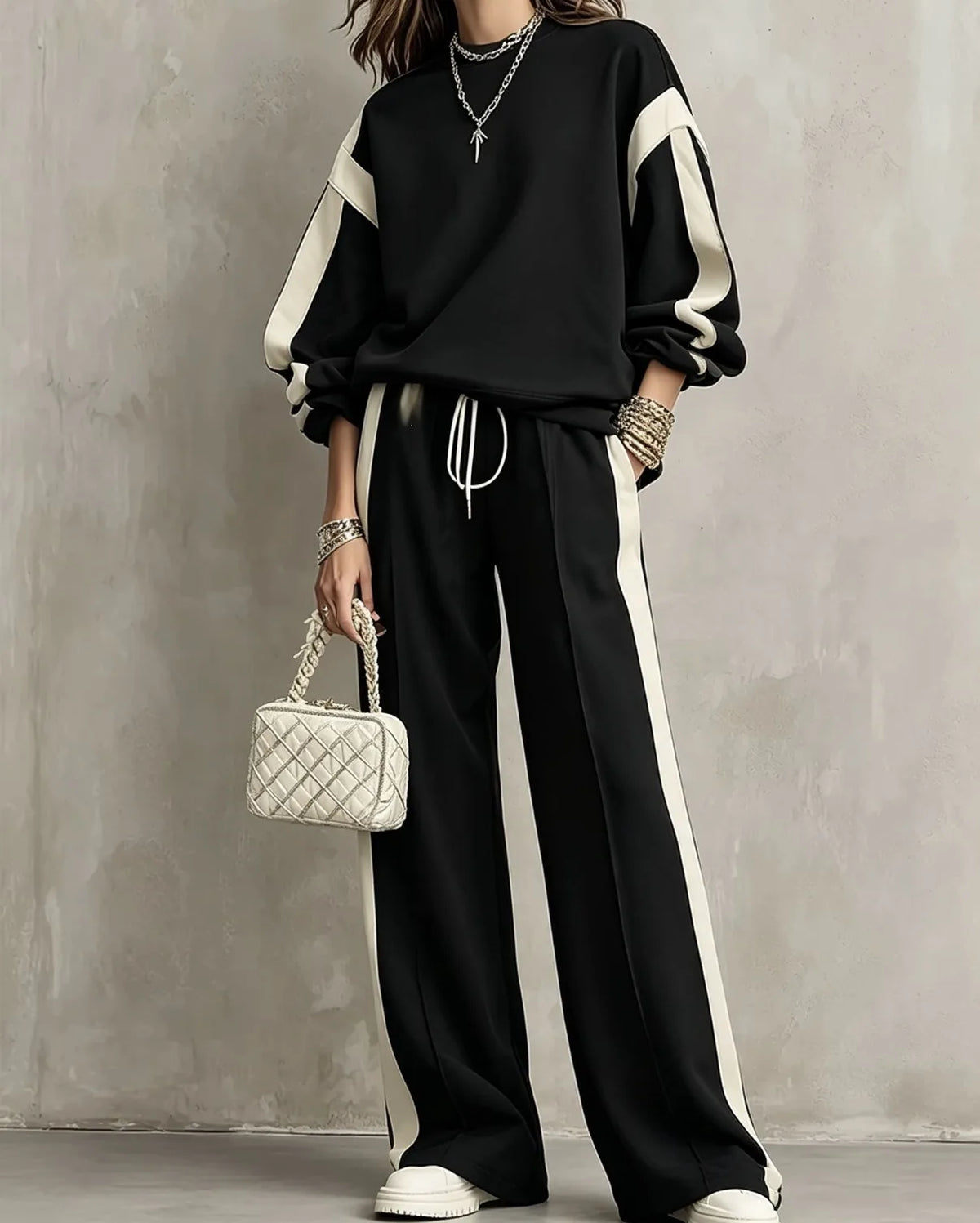 Hadley | Women's 2 Piece Tracksuit - Color:Black;Size:XXS