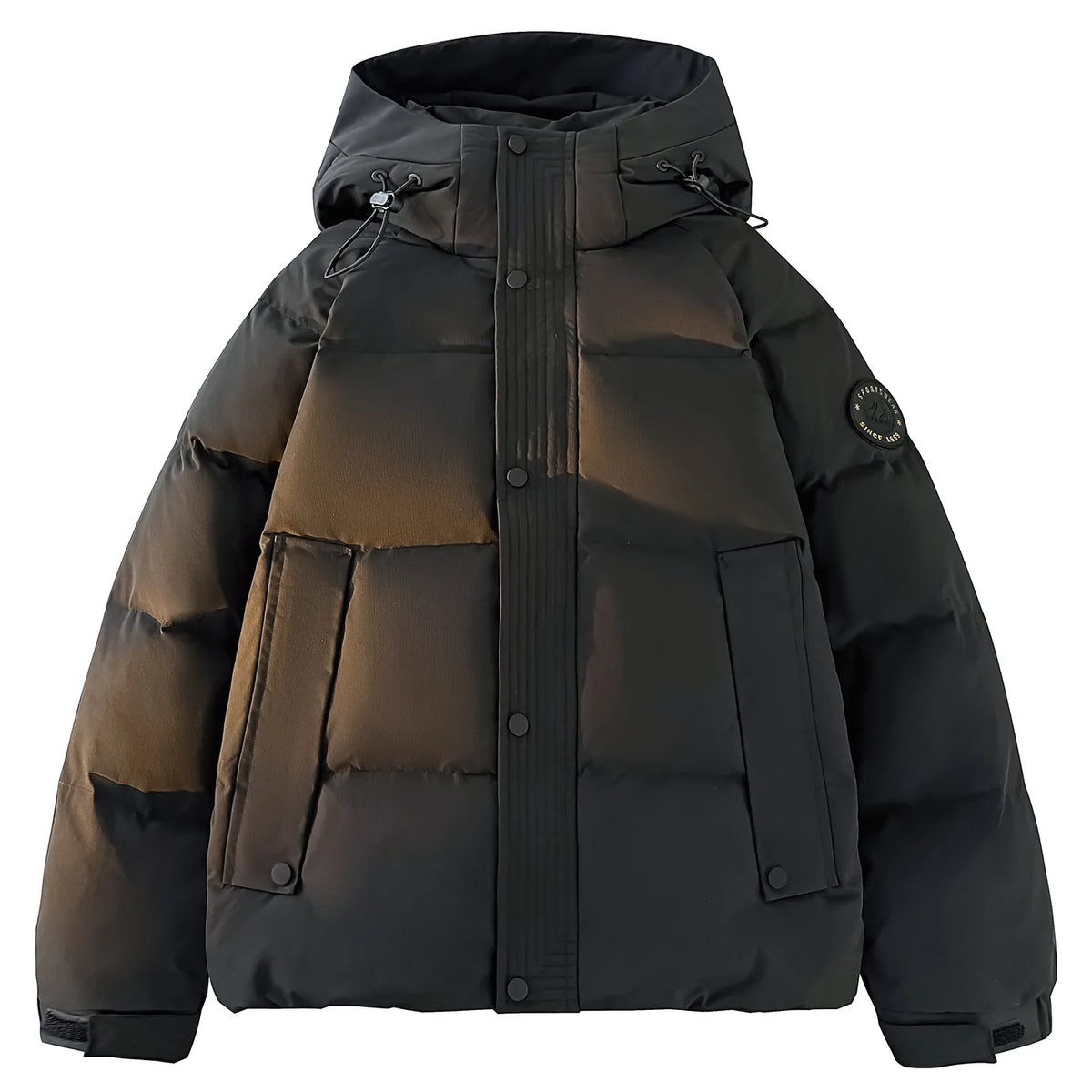 Harlan | Men's Down Puffer Jacket - Black