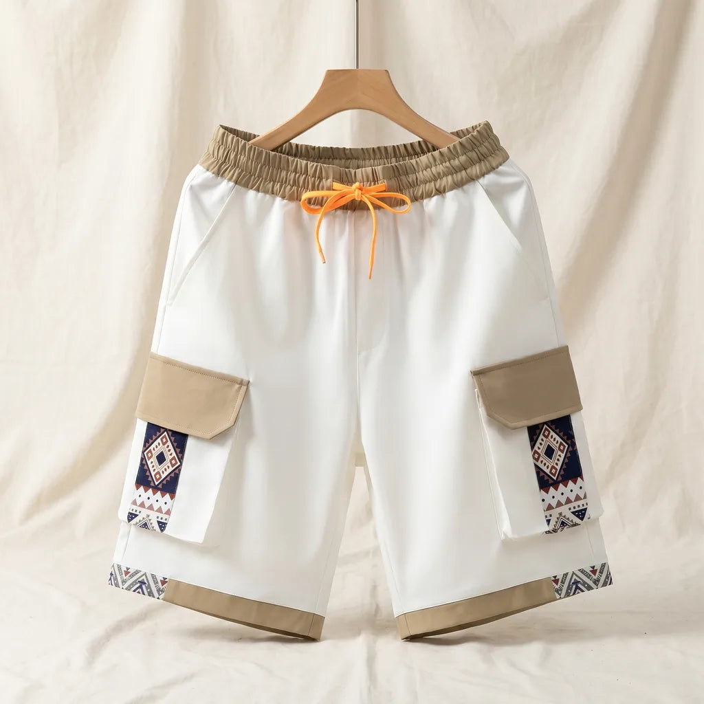 Hobart Straight Cargo Shorts - Color:Beige;Size:S