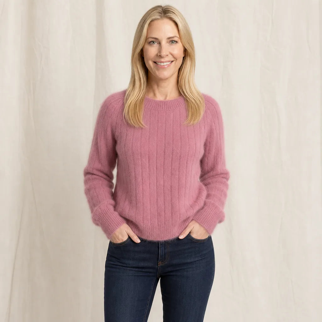 Women's Pink Hollister Cable Knit Sweater