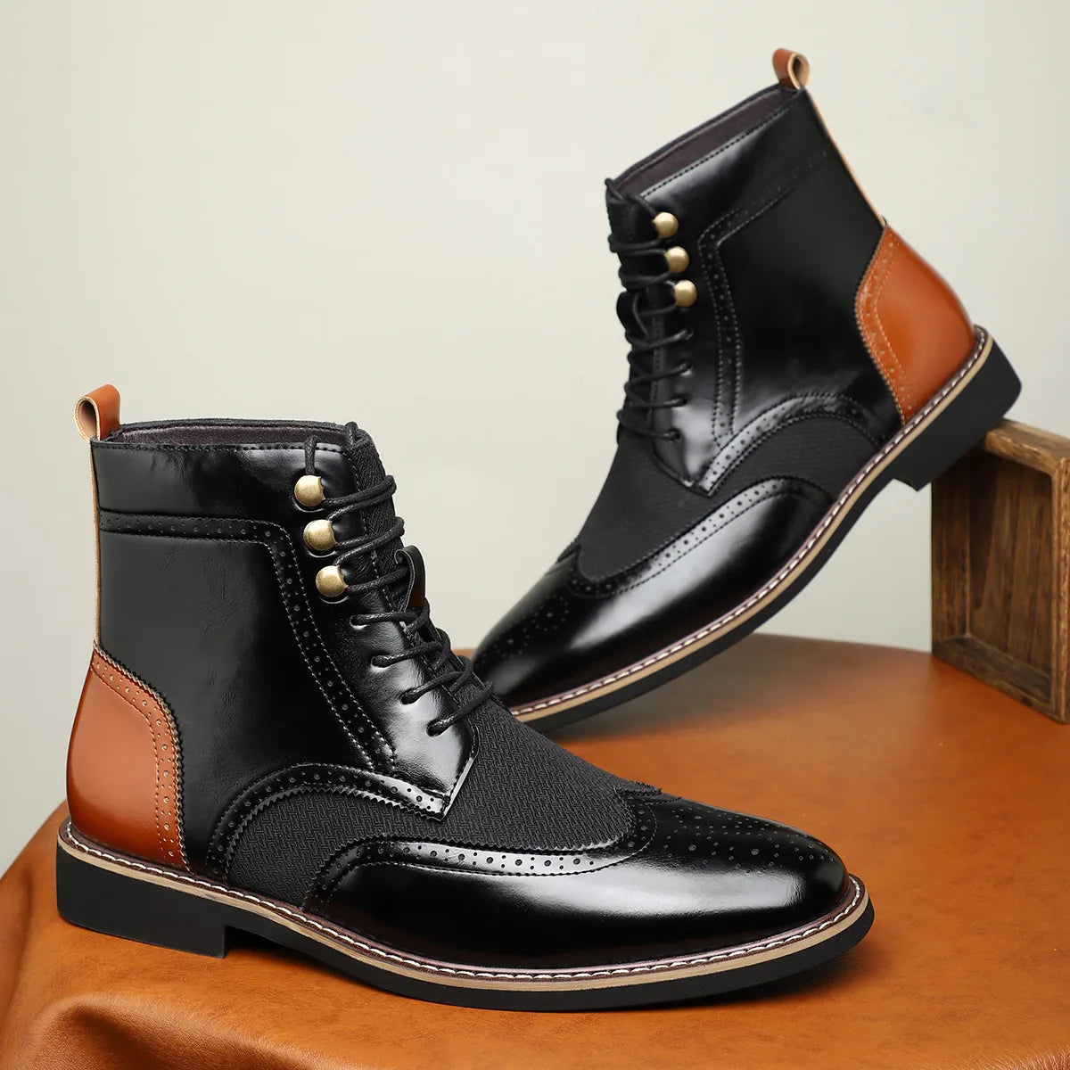 Men's Jakob | Men's Brogue Ankle Boots