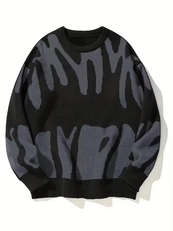 James | Men's Knitted Jumper - Size:XS;Color:Black