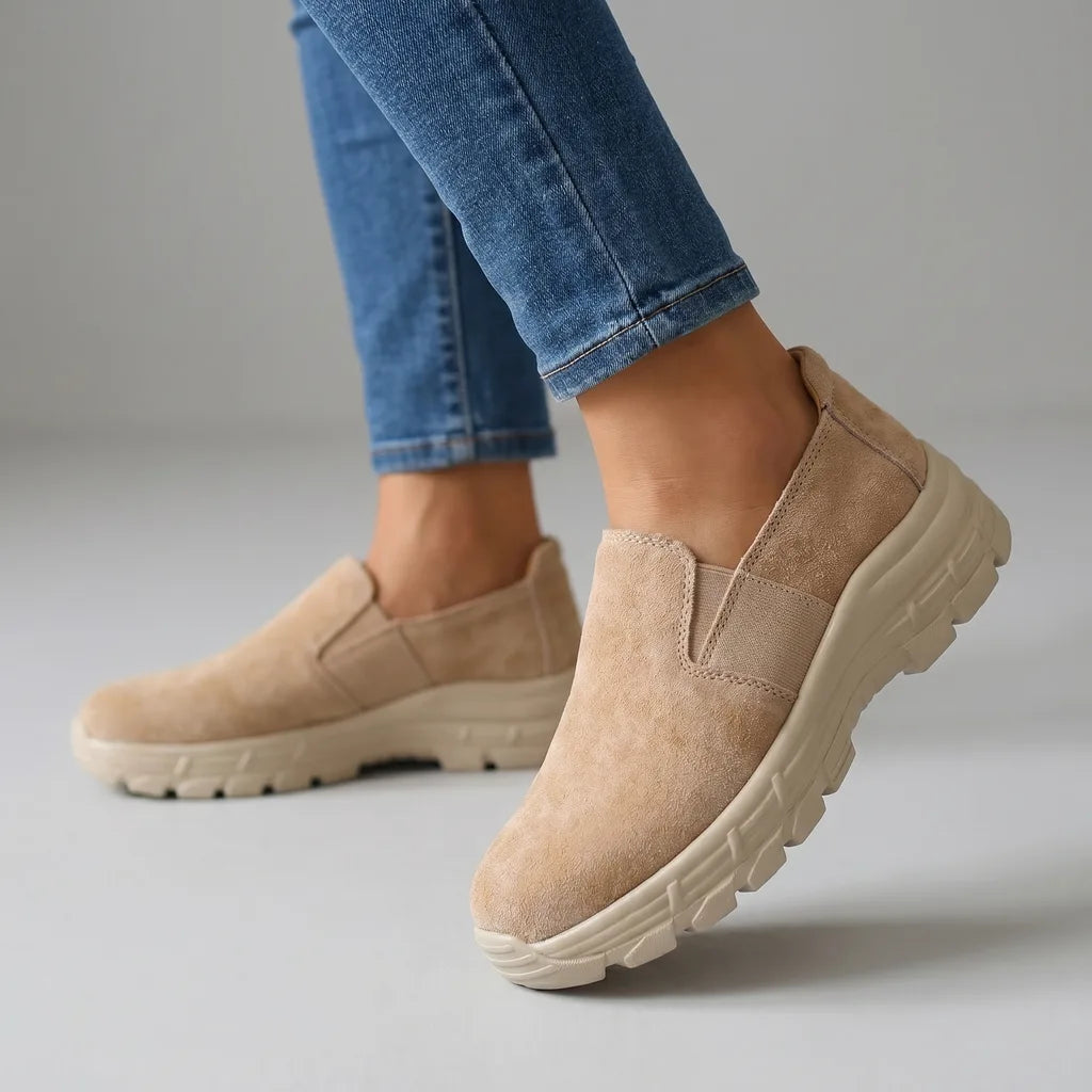 Janice Platform Sneakers - Color:Khaki;Size:35