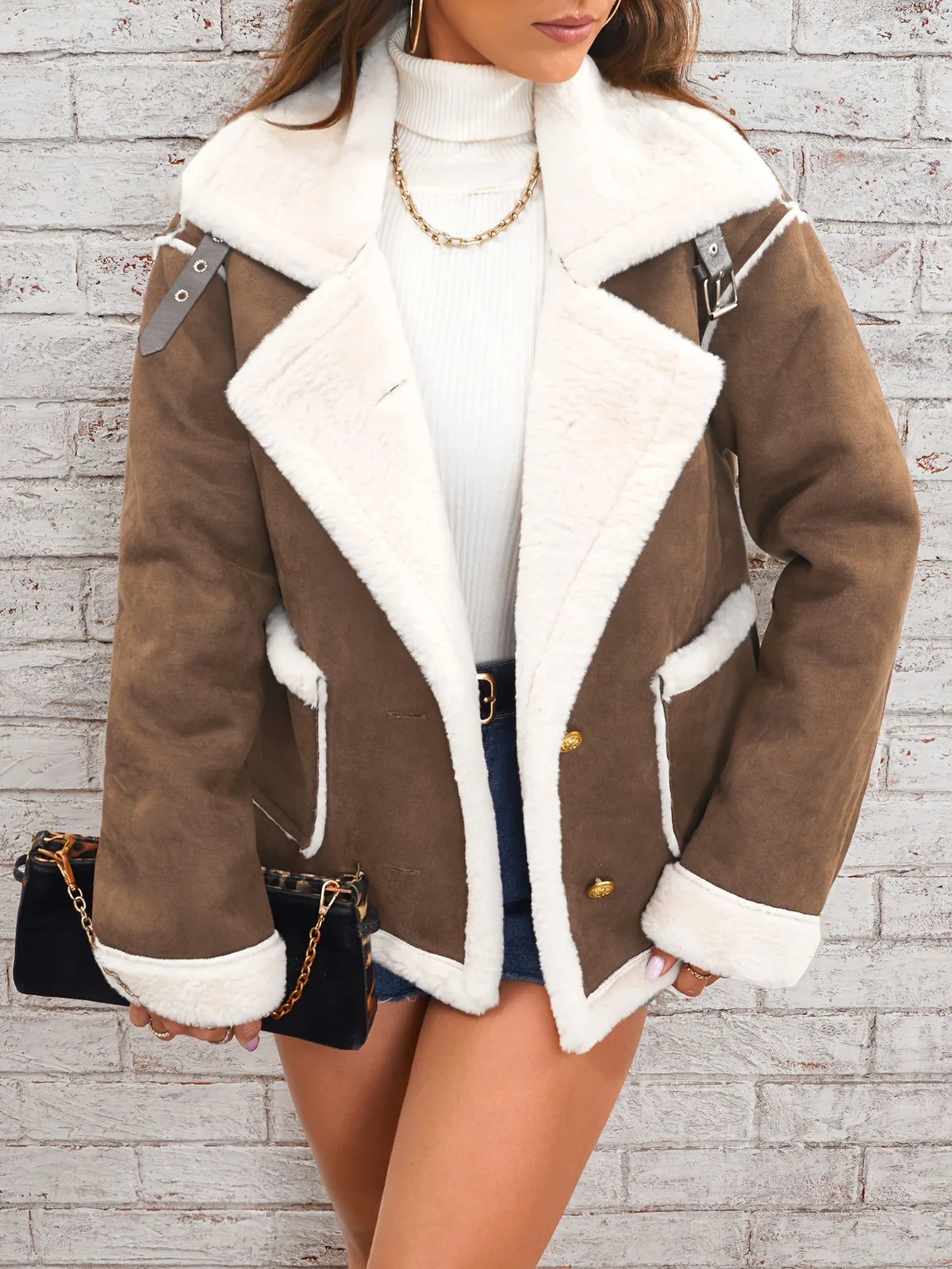 Women's Judy | Women's Shearling Suede Winter Jacket
