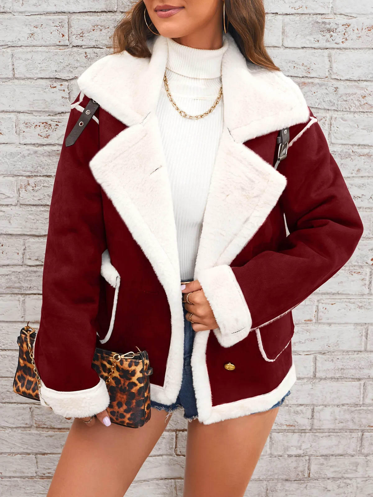 Women's Judy | Women's Shearling Suede Winter Jacket