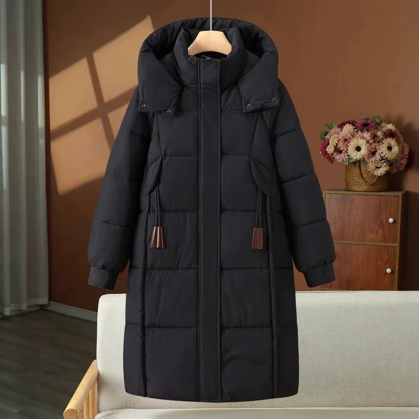Kiera | Women's Hooded Puffer Coat - Color:Black;Size:S