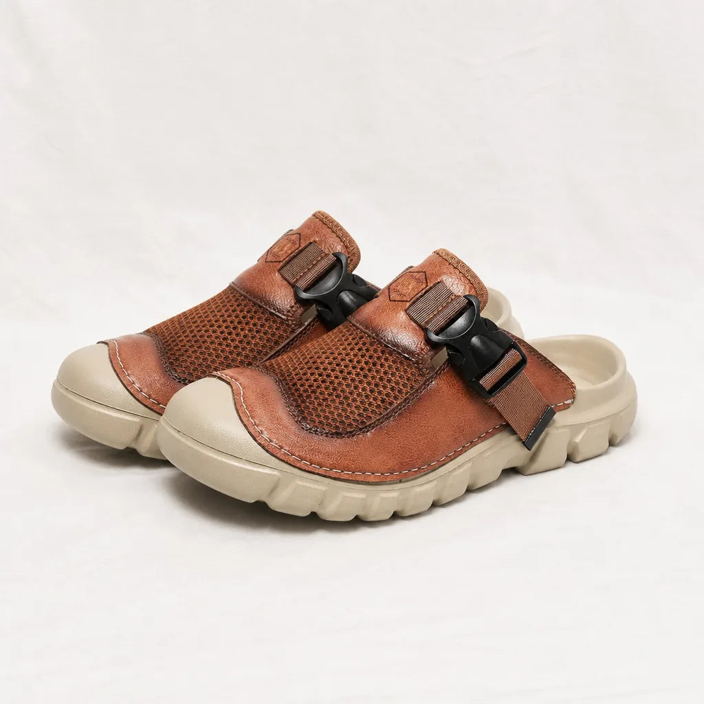 Kodiak Trail Slides - Color:Brown;Size:39