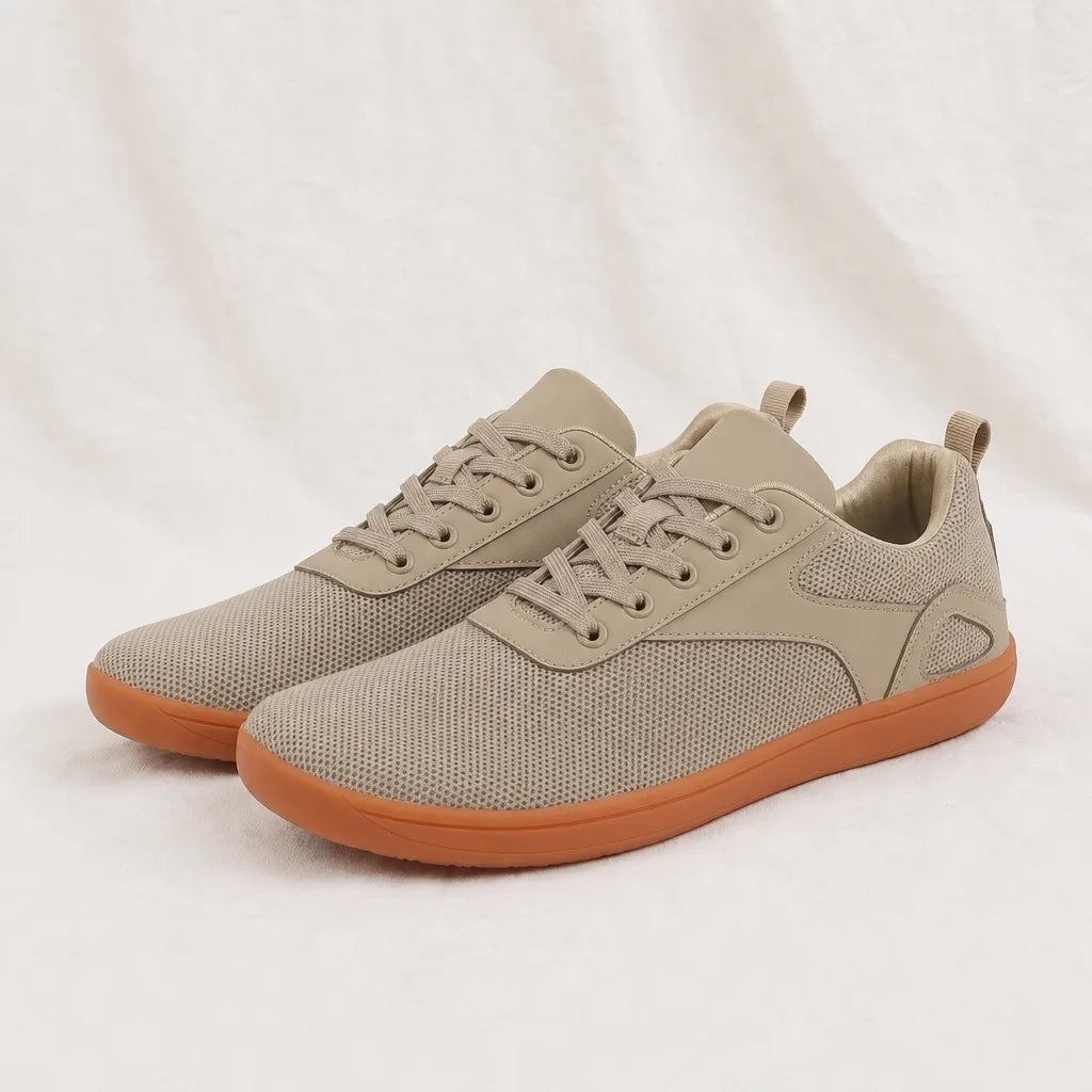 Larry Flyknit Sneakers - Color:Beige;Size:38