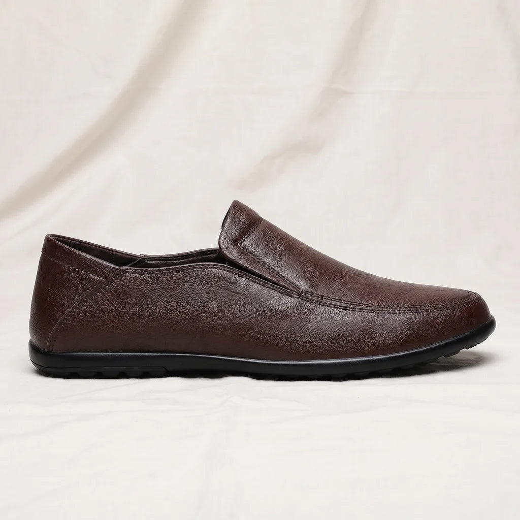 Men's Brown Eggleston Leather Slip On Loafers