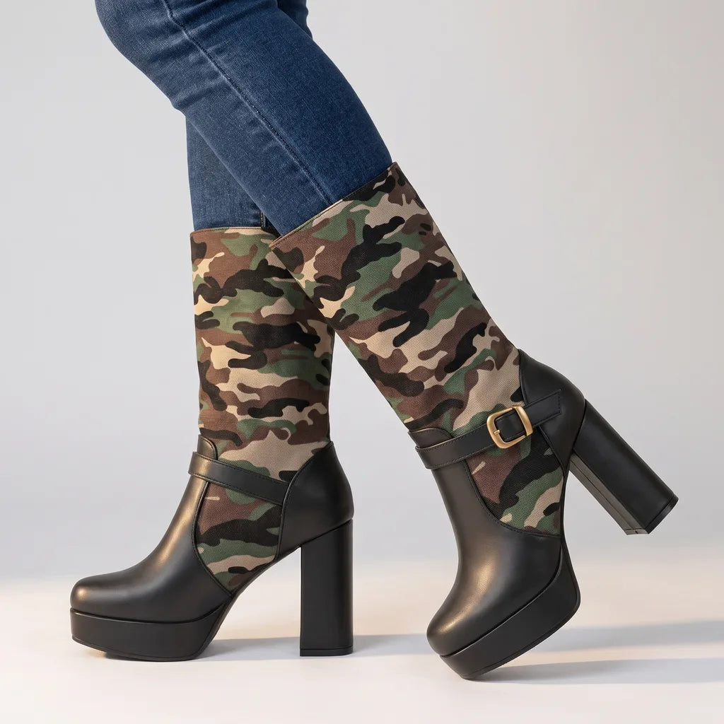 Lowri | Women's Orthopaedic Buckle Boots - Color:Black;Size:35