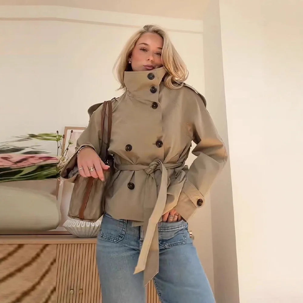 Women's Lucille | Women's Double-Breasted Trench Coat
