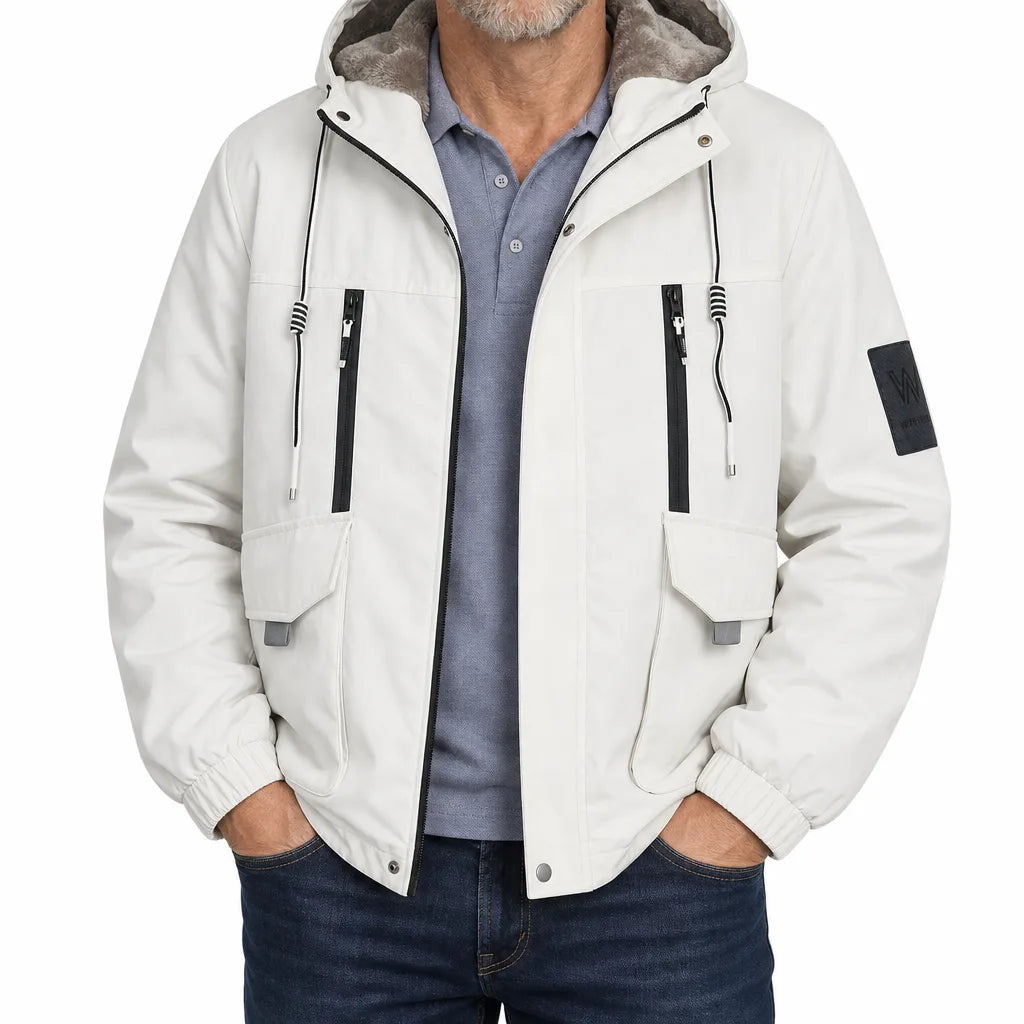 Macallan | Men's Winter Coat - Color:White;Size:M
