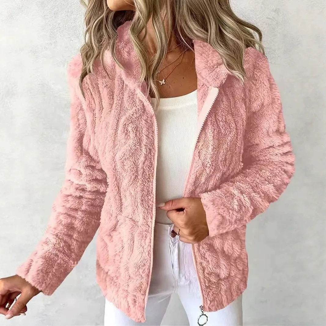 Women's Macey | Women's Winter Hooded Teddy Jacket