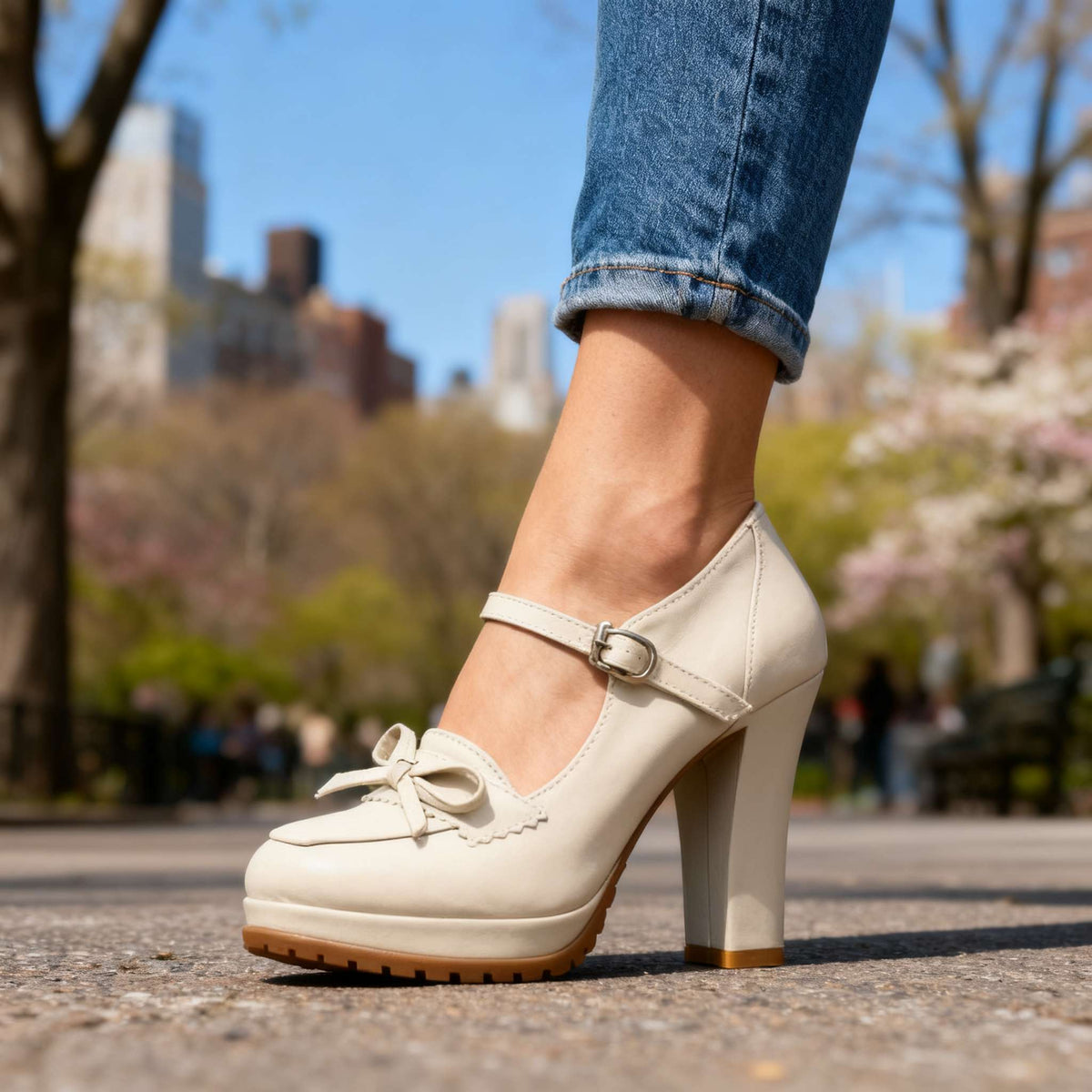 Avery | Women's Bow-Tie Buckle Pumps