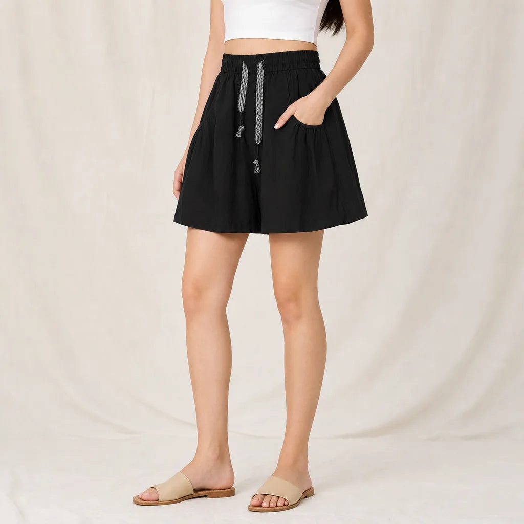 Women's Black Margaux High-Waist Cargo Skort