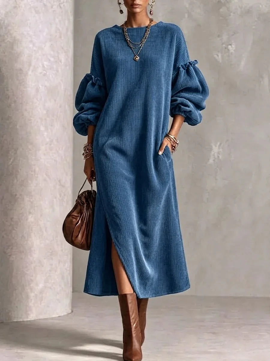 Women's Marigold | Women's Puff-Sleeve Maxi Dress