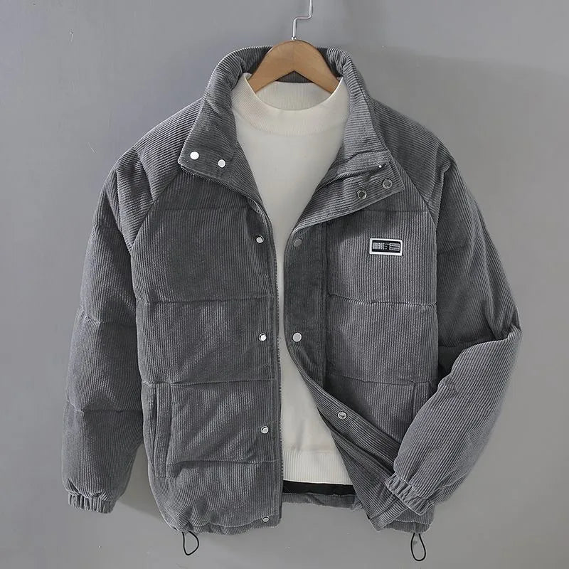 Mathers | Men's Puffer Winter Jacket - Color:Grey;Size:XS