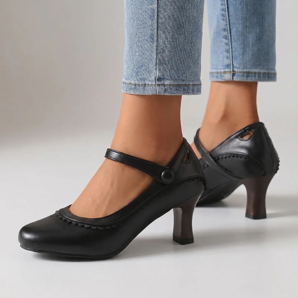 Melissa Mary Jane Heels - Color:Black;Size:35