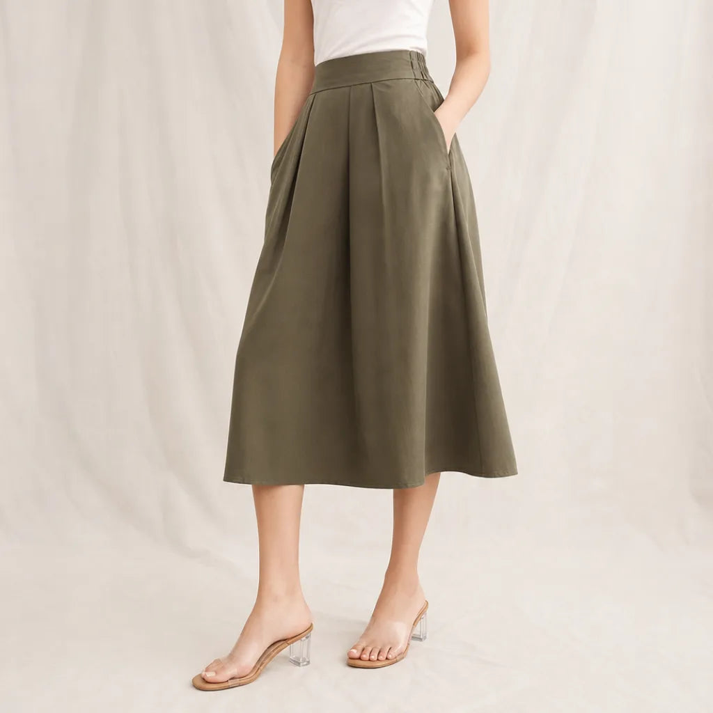 Women's Fenton A Line Midi Skirt