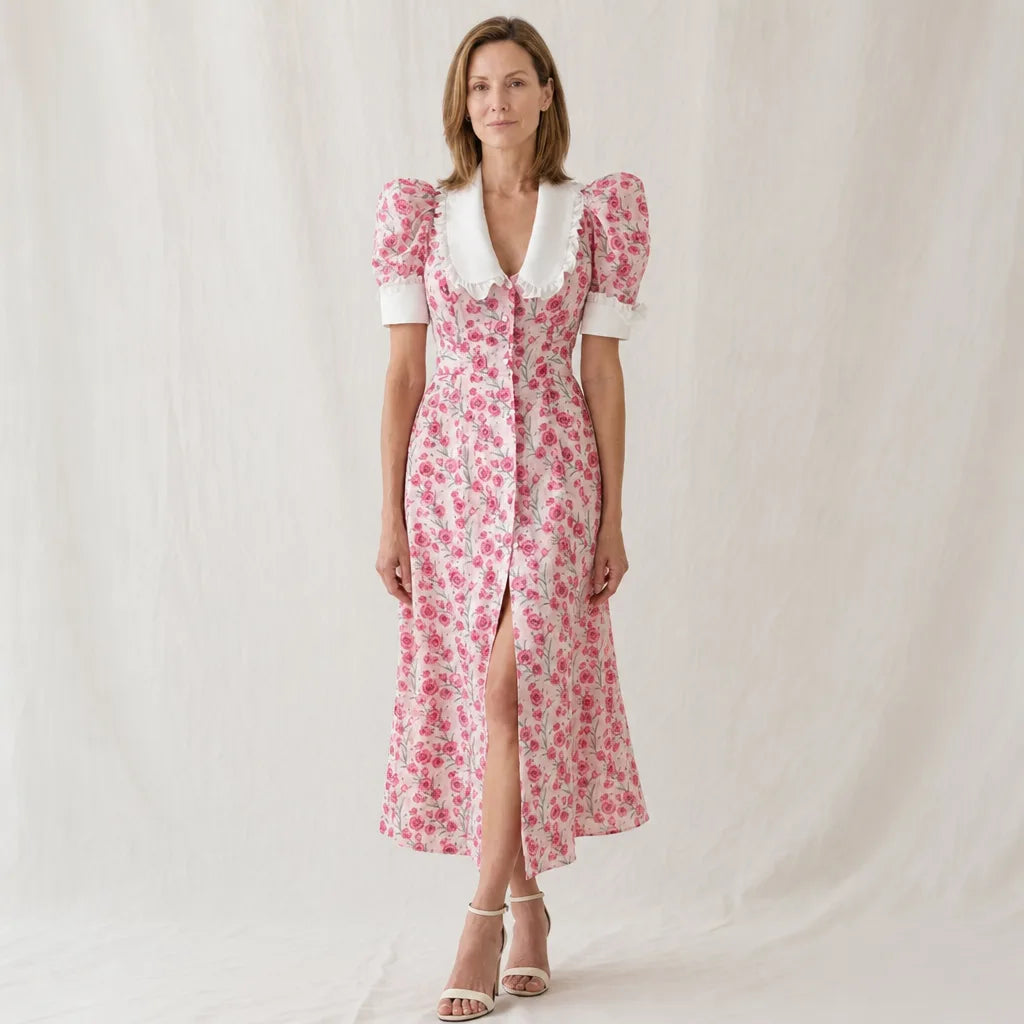 Women's Floral Merrill Floral Puff Sleeve Dress