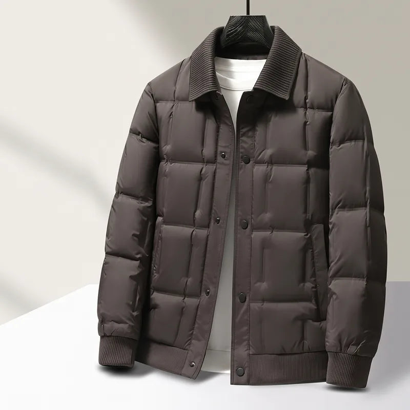 Milford | Men's Puffer Jacket - Brown