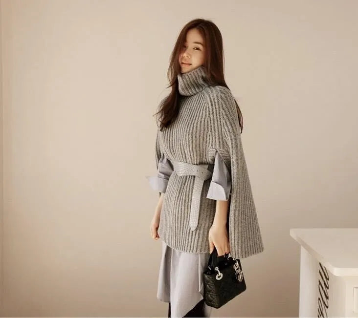 Murray | Women's Turtleneck Jumper - Color:Grey;Size:XS