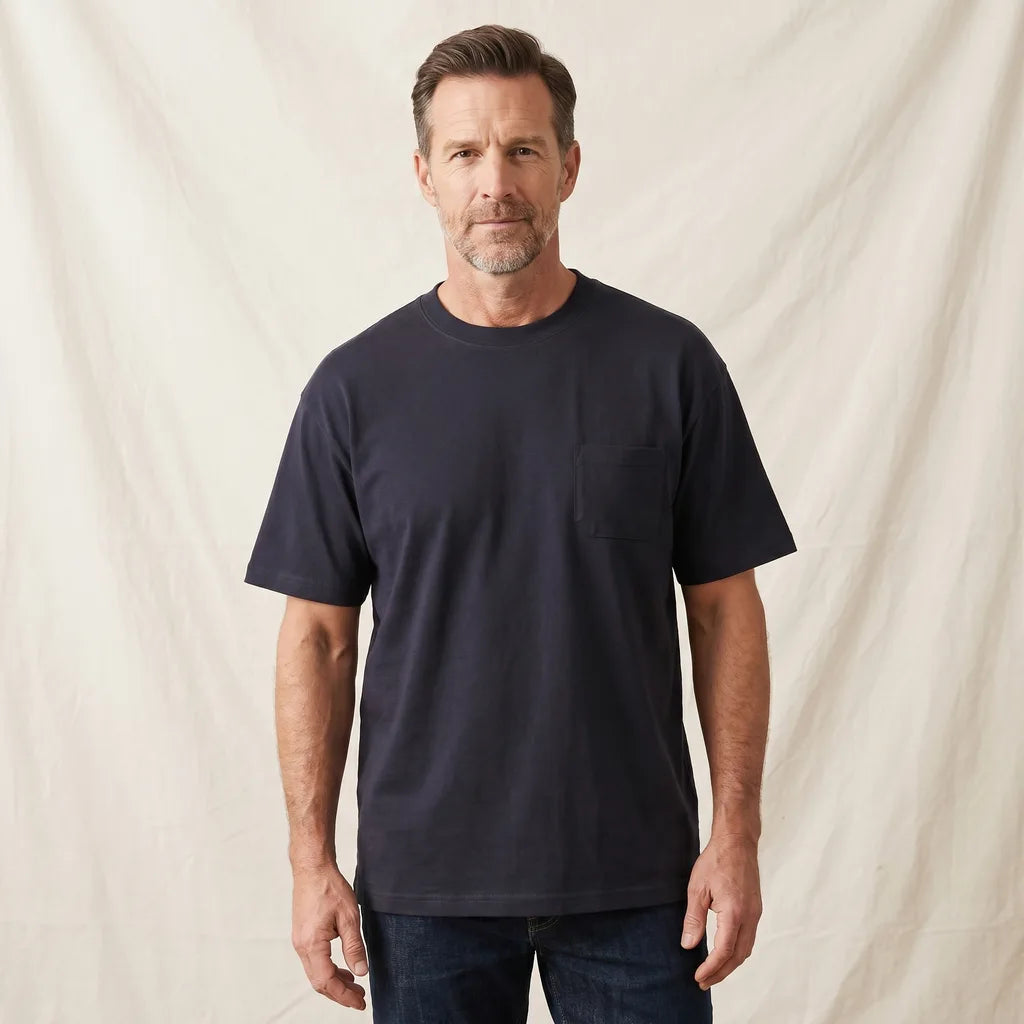 Black Noah Cotton Pocket T-Shirt 7
