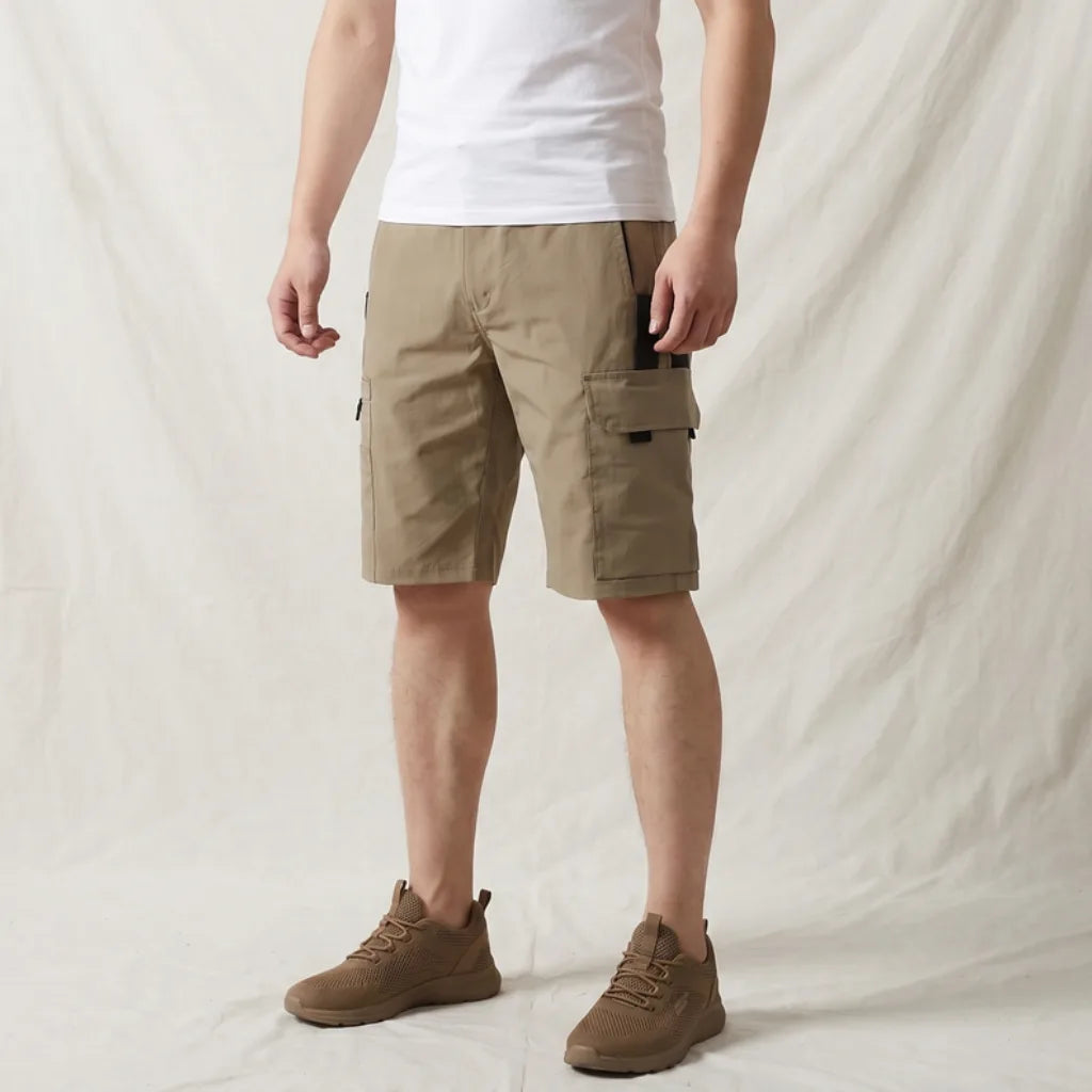 Men's Khaki Norman Multi-Pocket Cargo Shorts
