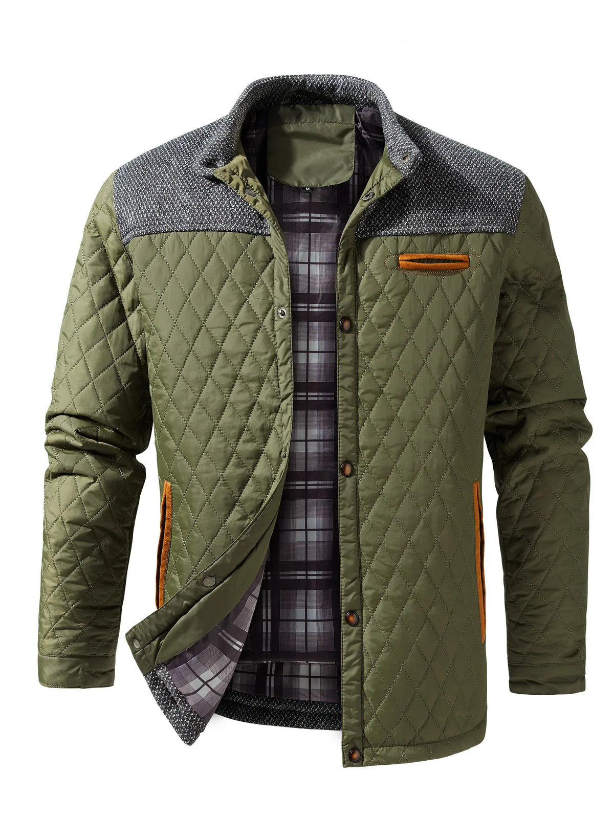 Pierson | Men's Quilted Jacket - Color:Green;Size:XS