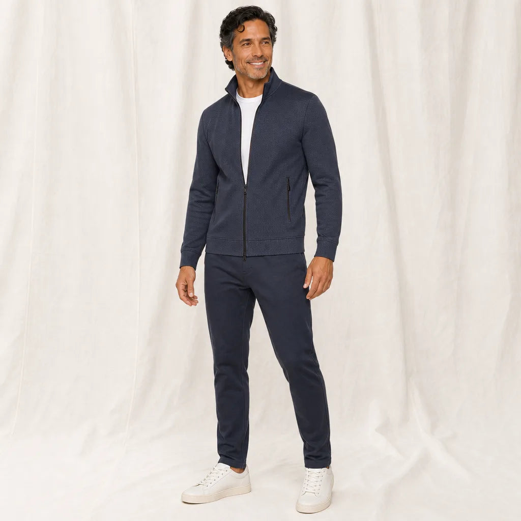 Men's Gray Valerie Zip Track Set