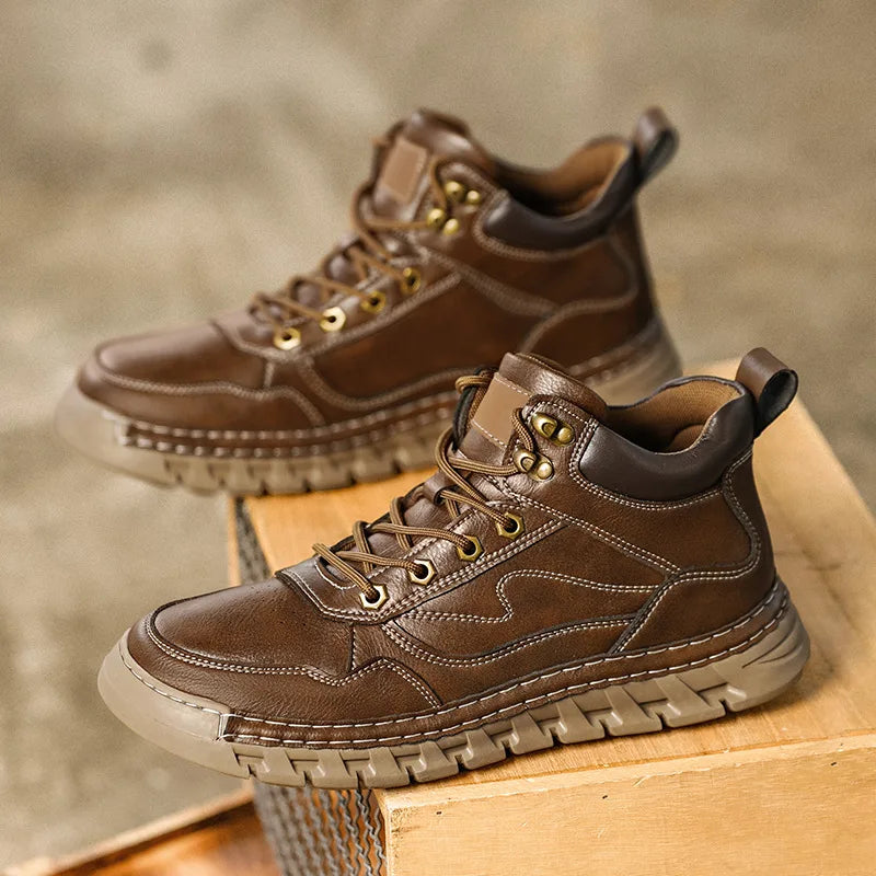 Men's Brown Rayburn | Men's Leather Trainer Boots