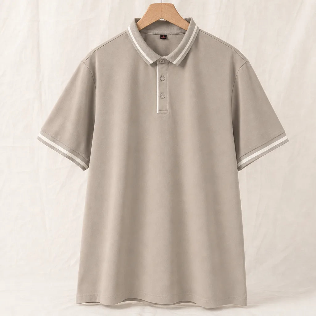 Remond Polo Shirt - Color:Khaki;Size:M