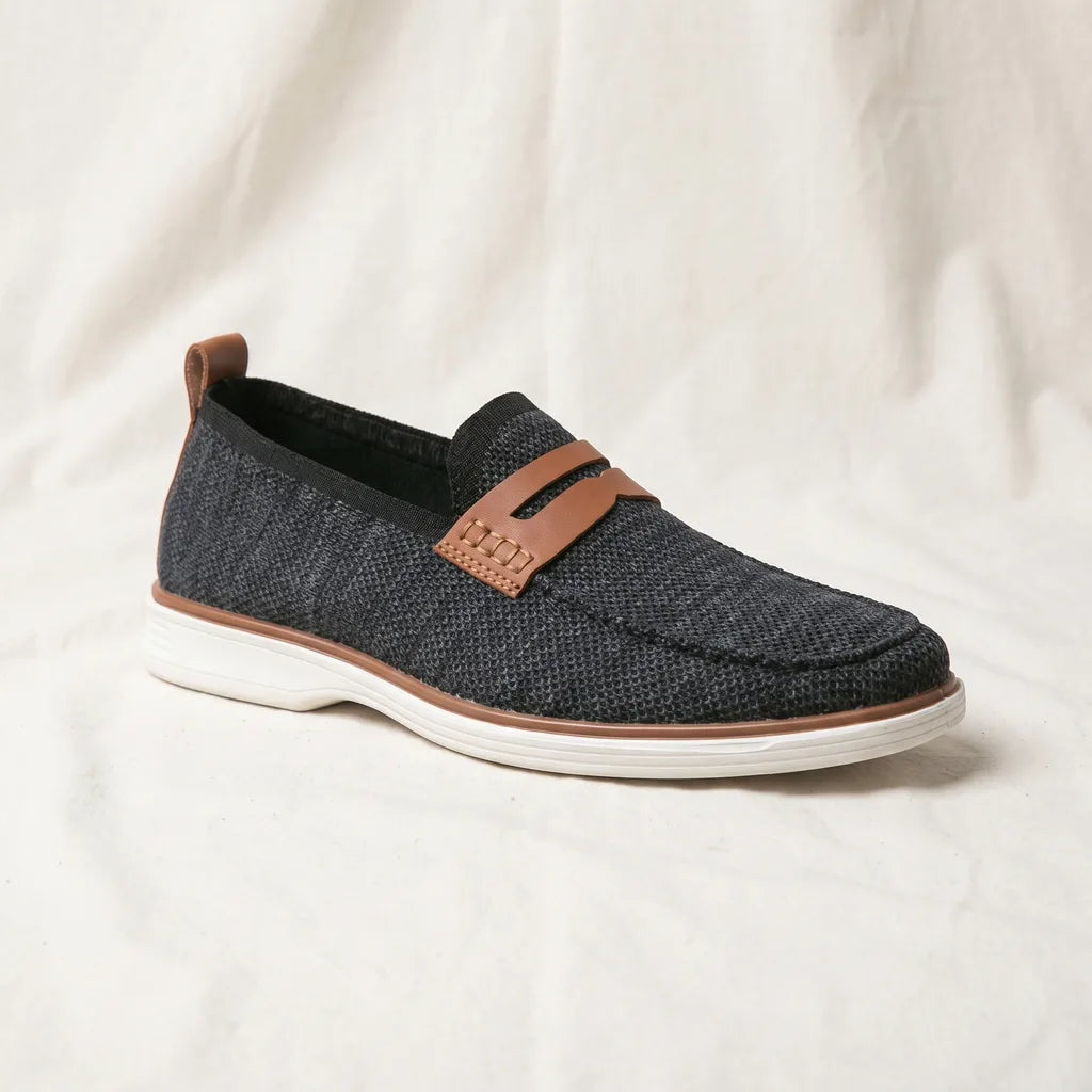 Men's Black Renfrew Slip-On Loafers