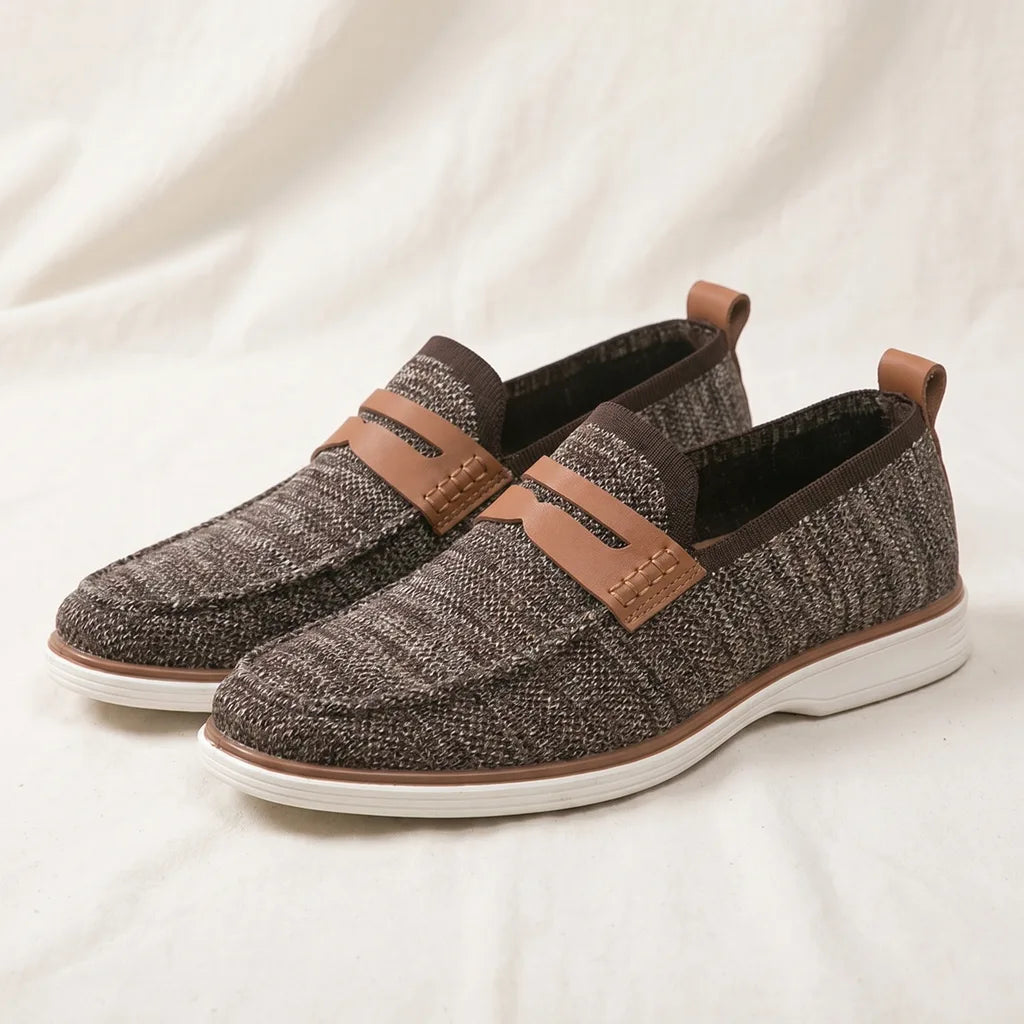 Rena Slip-On Loafers - Color:Brown;Size:40