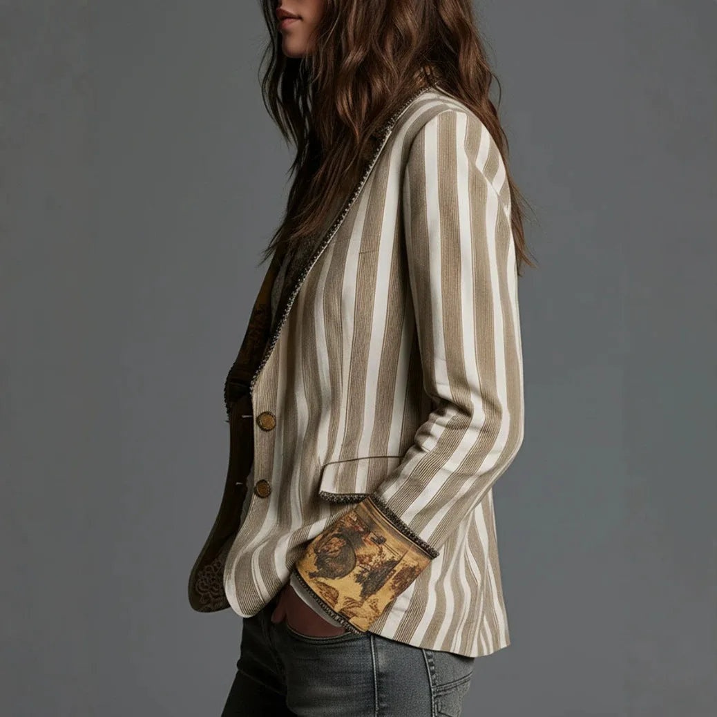 Women's Rhea | Women's Boho Striped Jacket