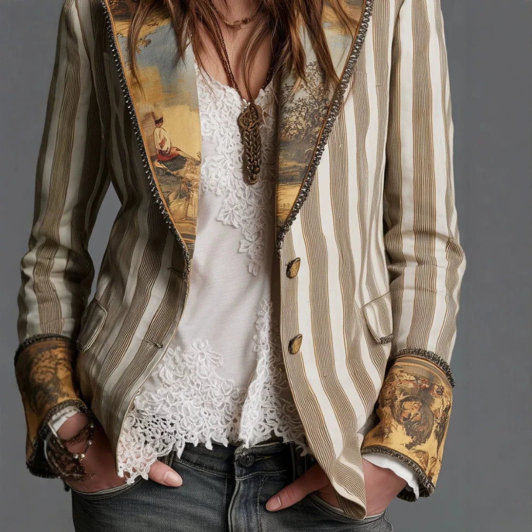 Women's Rhea | Women's Boho Striped Jacket