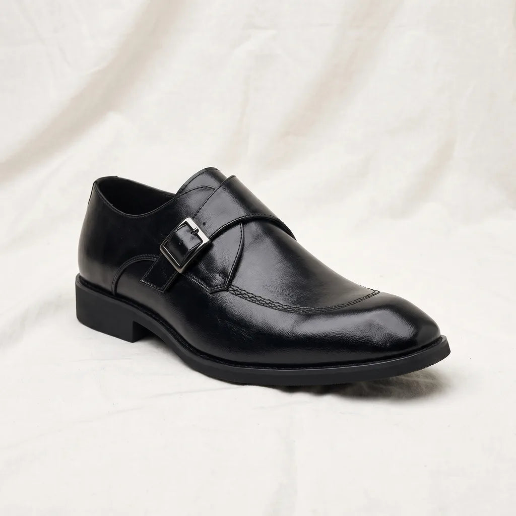 Men's Black Ronan Buckle Loafers