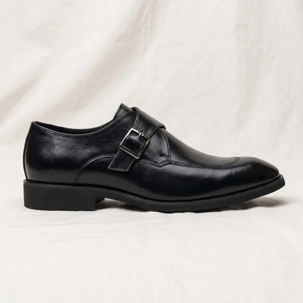 Men's Black Ronan Buckle Loafers