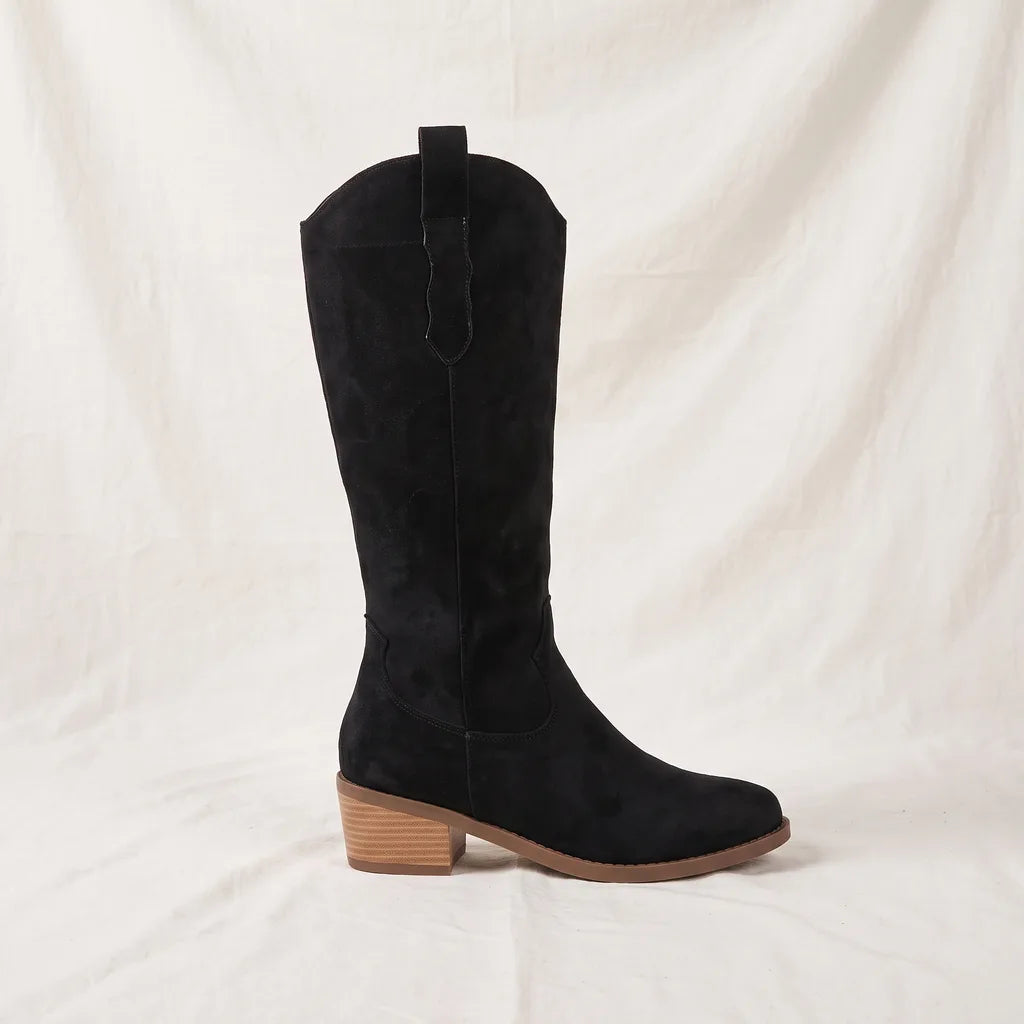 Women's Black Wells Embroidered Western Boots
