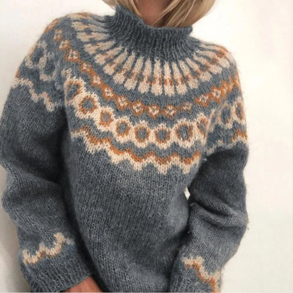 Sienna | Women's Soft Knitted Jumper - Grey