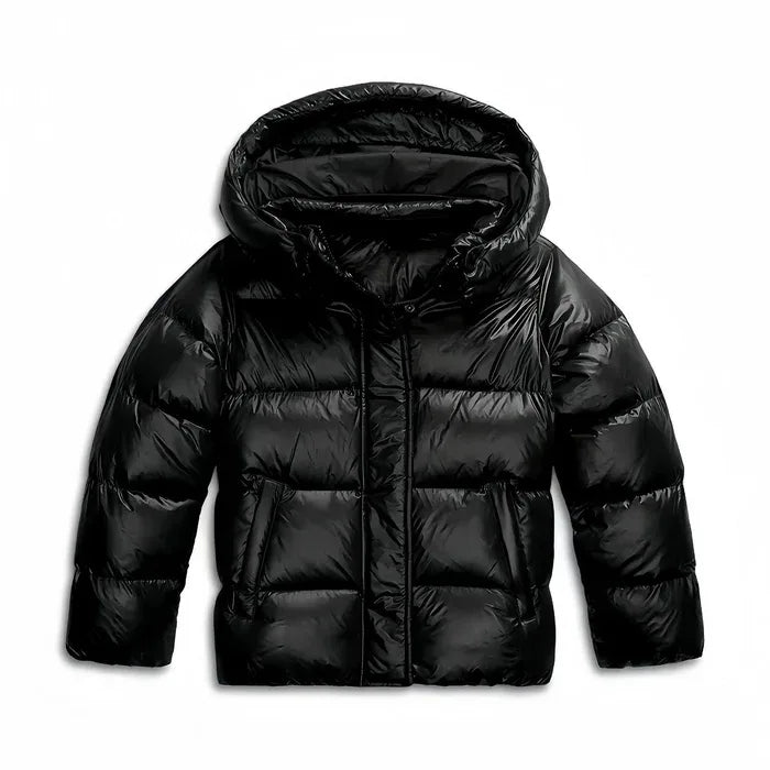 Women's Winter Hooded Puffer Jacket black.webp
