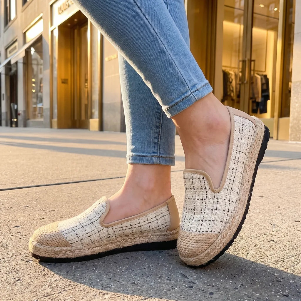 Women's Beige Willoughby Slip-On Flats