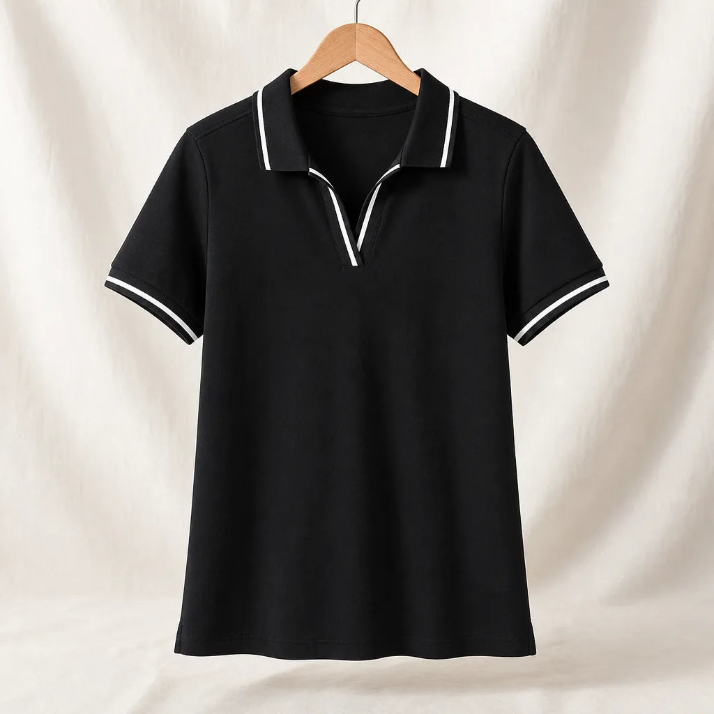 Talia Short Sleeve Top - Color:Black;Size:XS