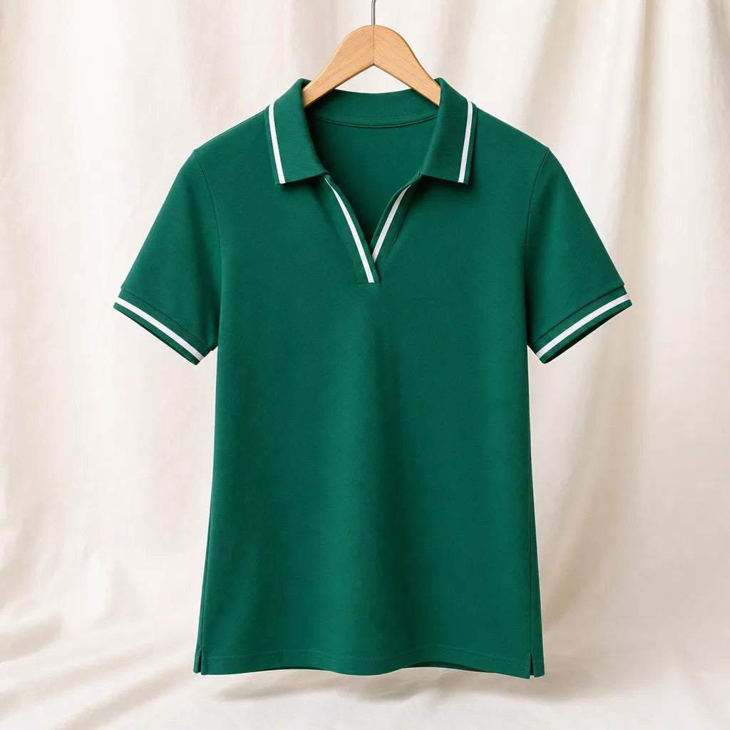 Talia Short Sleeve Top - Color:Green;Size:XS