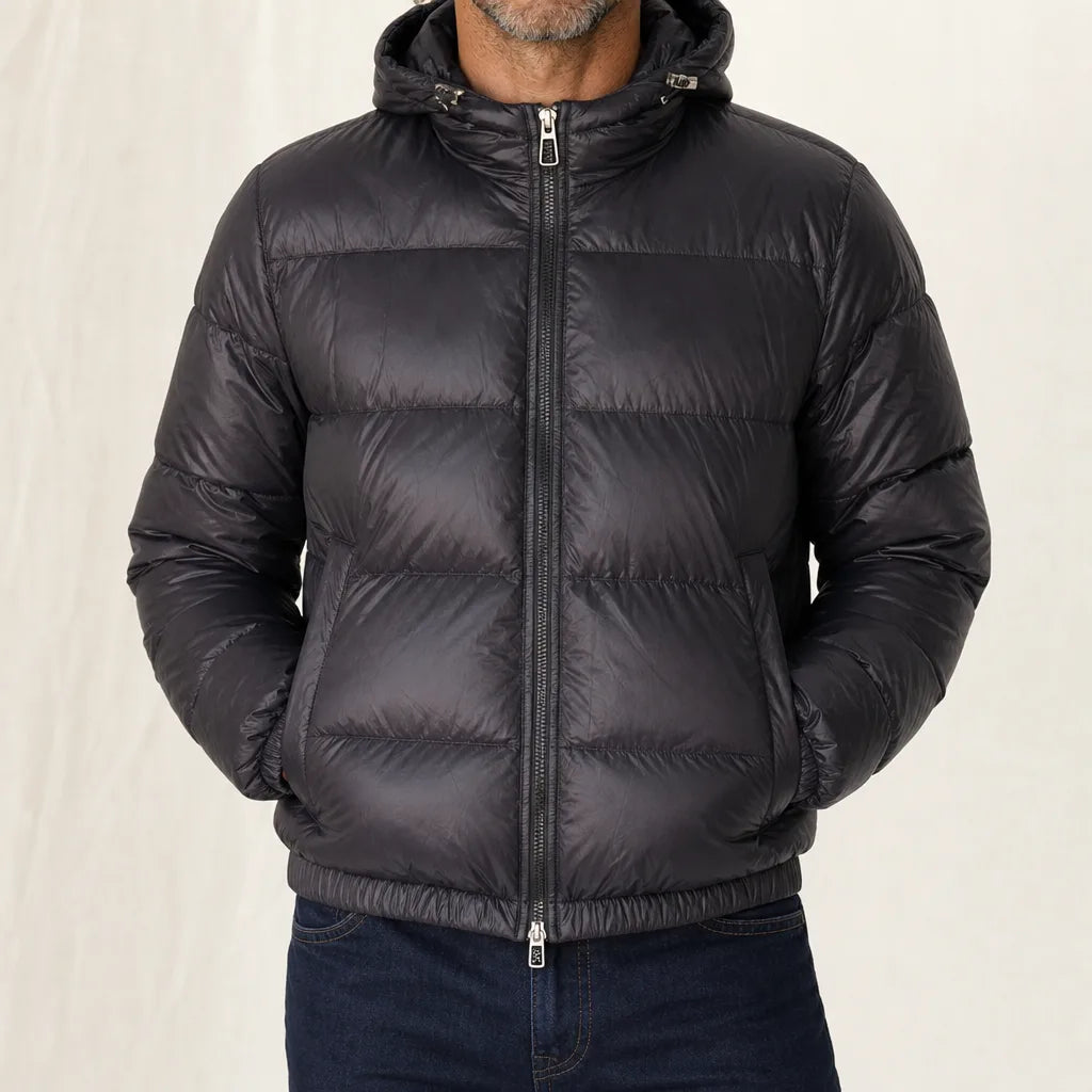 Tierney Hooded Padded Jacket - Color:Black;Size:XXS